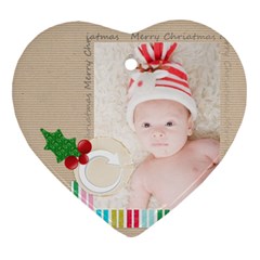 xmas - Heart Ornament (Two Sides)