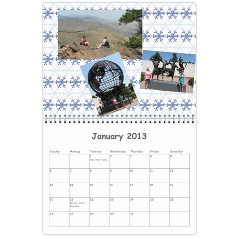 Calendar For Mom & Papa 2013 By Carrie Wardell Jan 2013