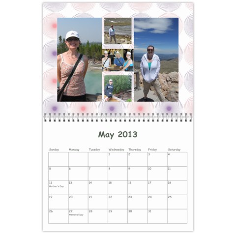 Calendar For Mom & Papa 2013 By Carrie Wardell May 2013
