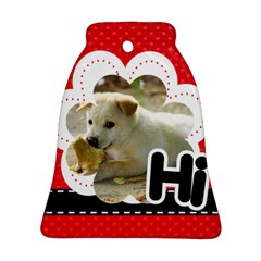 hi - Bell Ornament (Two Sides)