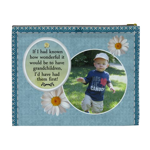 Proud Grandma Xl Cosmetic Bag By Lil Back