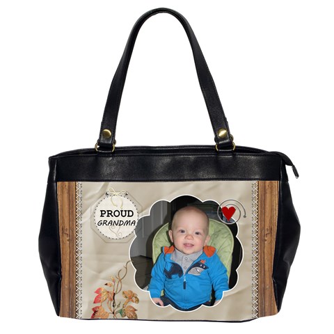 Grandmas Oversize Office Handbag (2 Sides) By Lil Front