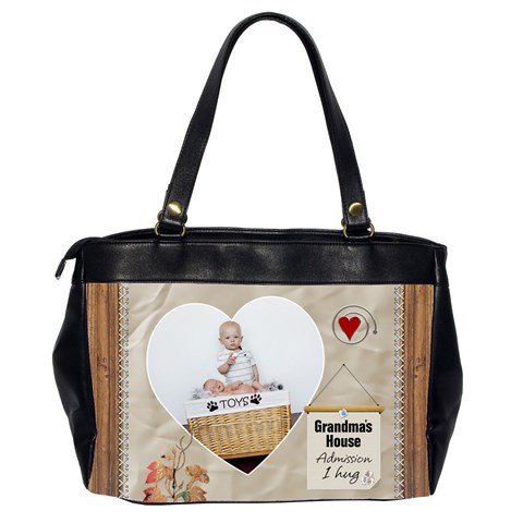 Grandmas Oversize Office Handbag (2 Sides) By Lil Back