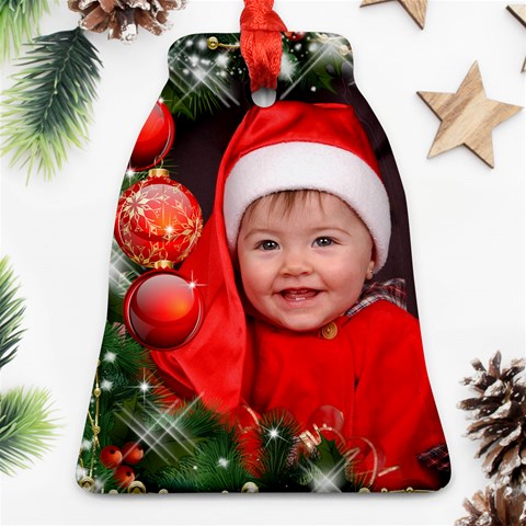 Little Baubles Bell Ornament By Deborah Front