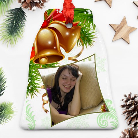 Bell Bell Ornament (2 Sided) By Deborah Front