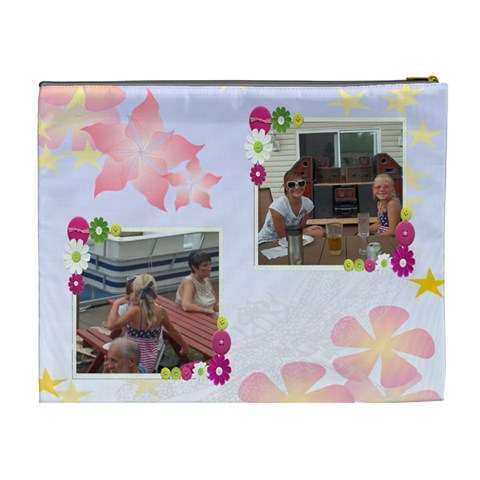 Dragonfly Shadow Cosmetic Bag (xl) By Kim Blair Back
