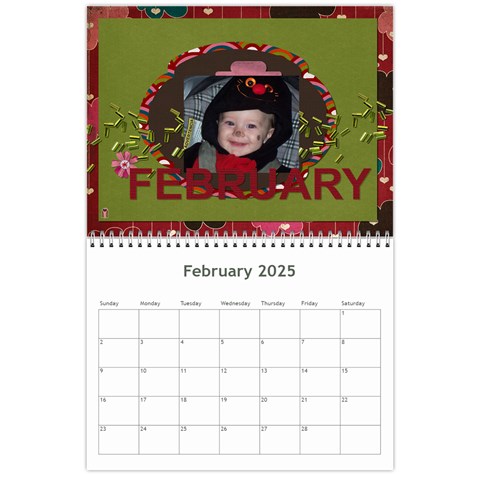 2025 Calendar By Martha Meier Feb 2025