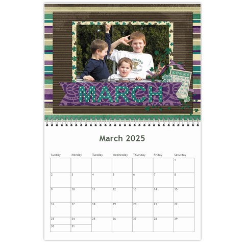 2025 Calendar By Martha Meier Mar 2025