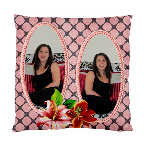 Shades Of Red Cushion Case (2 Sided) By Deborah Front