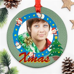 xmas - Round Ornament (Two Sides)