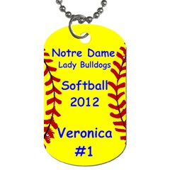 ND Softball - Dog Tag (Two Sides)