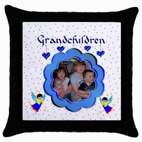 Grandchildren Throw Pillow By Kim Blair Front