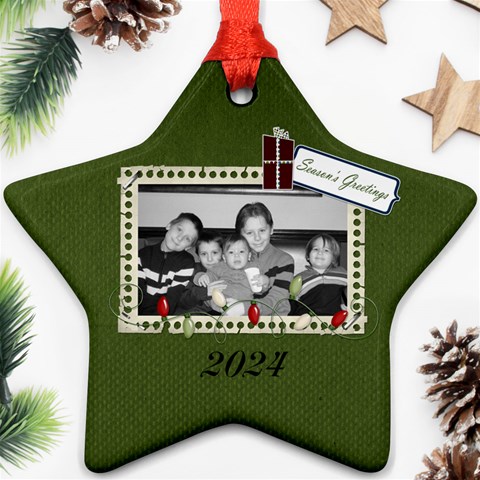 I Believe Star Ornament 1 By Martha Meier Front