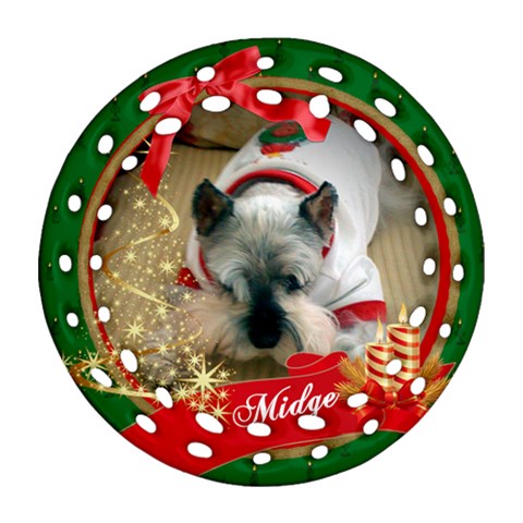 Midge Ornament Green By Pat Kirby Front