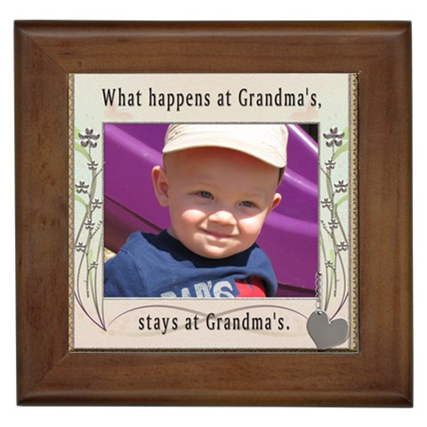 Grandmas Framed Tile By Lil Front