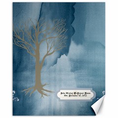 Melissa Guest Book Canvas Est 2012 - Canvas 16  x 20 