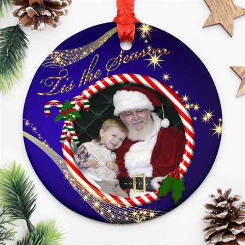 The Season Round Ornament (2 Sided) By Deborah Front