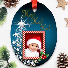 Ho Ho Ho Oval Ornament - Ornament (Oval)