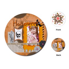 halloween - Playing Cards Single Design (Round)