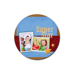 superstar - Rubber Coaster (Round)