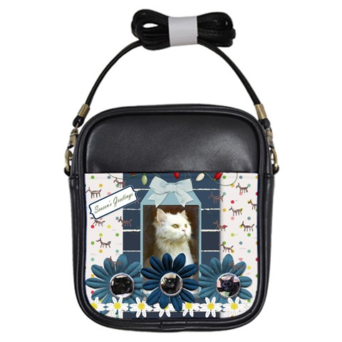 My Cats With Girls Sling Bag  By Xing Chun Front