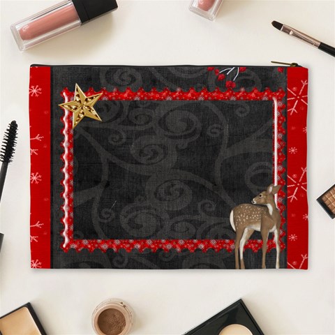 Winter Wonderland Extra Large Cosmetic Bag By Catvinnat Back