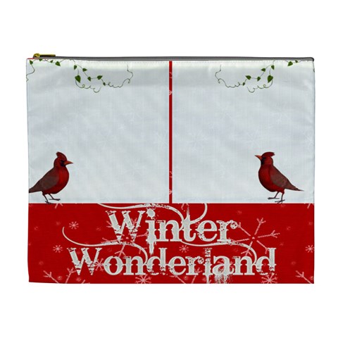 Cardinals Extra Large Cosmetic Bag By Catvinnat Front