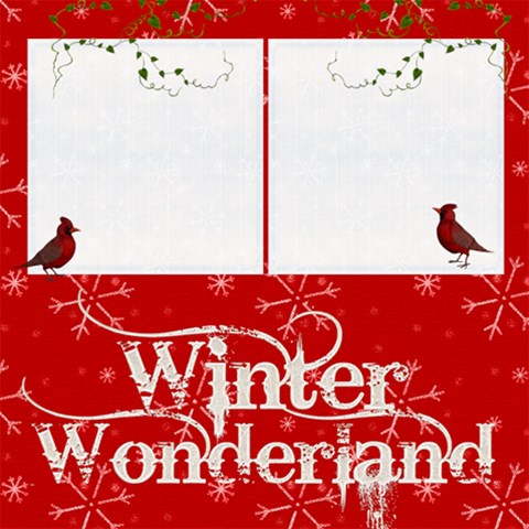 Winter Wonderland 8 X 8 Scrapbook Pages By Catvinnat 8 x8  Scrapbook Page - 4