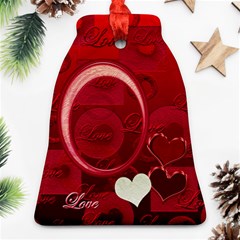 Love Red Bell Ornament - Ornament (Bell)