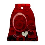 Love Red Bell Ornament - Ornament (Bell)