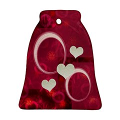 Love Pink Bell Ornament - Ornament (Bell)