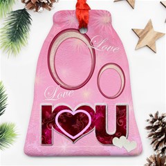 I Heart You Love Bell Ornament - Ornament (Bell)