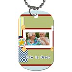 life is great - Dog Tag (Two Sides)