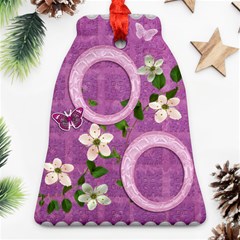 Spring Purple Love Bell Ornament - Ornament (Bell)