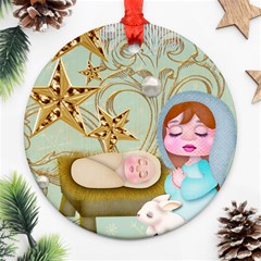 Little Jesus Double Sided Ornament - Round Ornament (Two Sides)