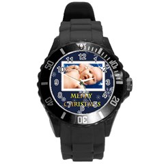 xmas - Round Plastic Sport Watch (L)