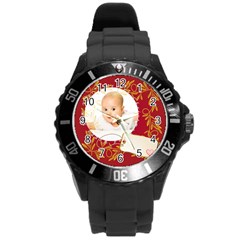 xmas - Round Plastic Sport Watch (L)