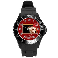 xmas - Round Plastic Sport Watch (L)