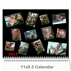 206. Noelas orchid calendars - Wall Calendar 11  x 8.5  (12-Months)