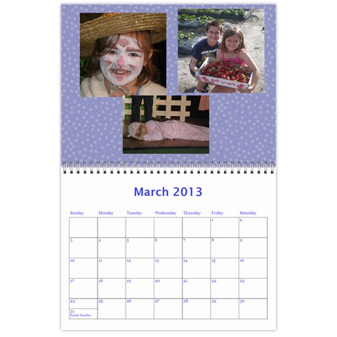 Calendar 2013 By Janet Andreasen Mar 2013