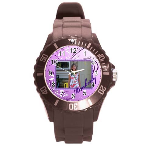 Purple Swirl Sport Watch By Kim Blair Front