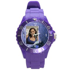 Love my Round Plastic Sport Watch Large - Round Plastic Sport Watch (L)