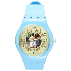 No 1 Dad Round Plastic Sport Watch Medium - Round Plastic Sport Watch (M) No 1 Dad Round Plastic Sport Watch Medium - Round Plastic Sport Watch (M)