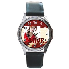 love - Round Metal Watch