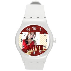 love - Round Plastic Sport Watch (M)
