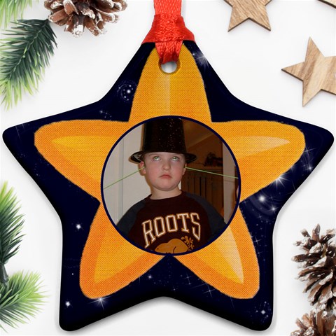 Happy Holidays 2012 Double Sided Star Ornament By Catvinnat Back