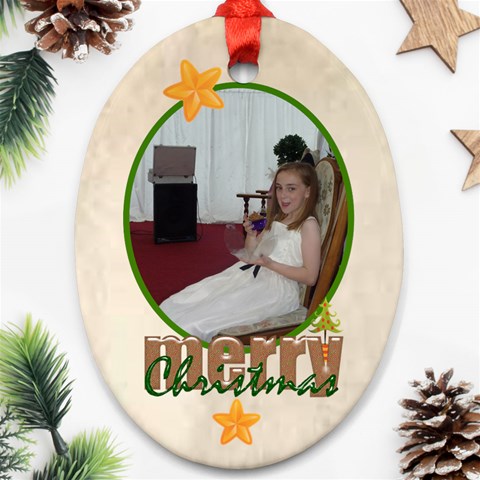 Santa Merry Christmas 2012 Oval Double Side Ornament By Catvinnat Back