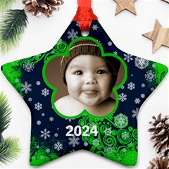 Scroll Upon a Star snowflake 2012 star ornament - Ornament (Star)