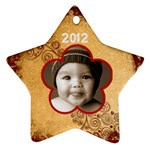 Scroll Upon a Star 2012 star ornament - Ornament (Star)