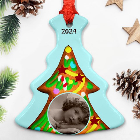 Gingerbread Cookie 2012 Tree Ornament By Catvinnat Front